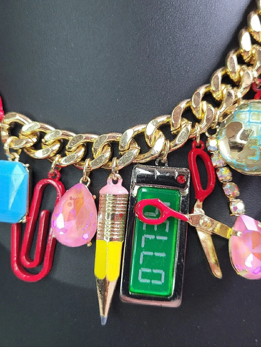 Betsey Johnson Back To School Teacher Necklace Bracelet And Earrings Set. NWT